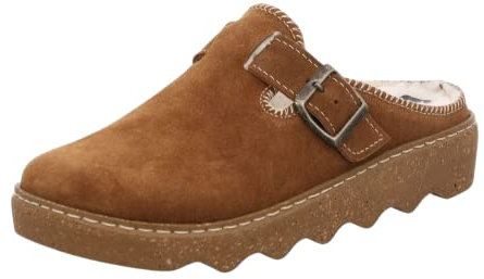 Rohde Damen, Frauen, Hausschuhe,warm gefüttert,verbandschuhe,therapieschuhe,Klett-Hausschuhe,Cuoio,36 EU / 3.5 UK