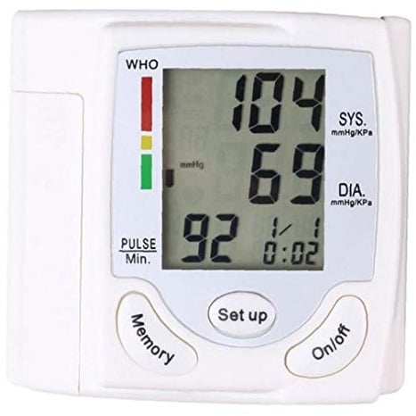 TOSSPER Druckmessgerät Handgelenk Gauges Auto LCD-digital-oberarm-Blut Startseite Heart Beat-Monitor Cuff Health Care Instrumente
