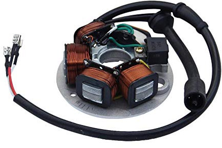 Piaggio Ape 50 Zündankerplatte original Piaggio Lichtmaschine 497650 Stator kompatibel mit Vespa PK 50 XL und XL2