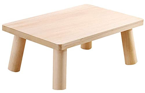 Sywlwxkq Einfacher niedriger Tisch Einfacher Nachttisch Interieur Couchtisch Tisch im japanischen Stil Laptop Schreibtisch Palette Lebenstisch Benutzerfreundlichkeit Leichtgewicht