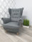 MartHome Einzelsofa Loungesessel Wohnzimmersessel, Stoffsessel - Relax Sessel TV Ohrensessel, Bequemer Loungesessel Wohnzimmer - Skandinavischer Sessel (Grau A16)