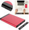 Portable Hard Disk Box, USB3.0 Mobile Hard Disk Box, Aluminum Alloy Disk Box Mobile Hard Disk Box, 2.5in SSD/HDD SATA Aluminum Alloy Enclosure 8TB for Outdoor Working Laptop Accessories Computer(red)