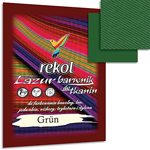Wohnkult 18 g Textilfarbe Lazur Stofffarbe Färben Nachfärben 15 Auswahl (Grün)