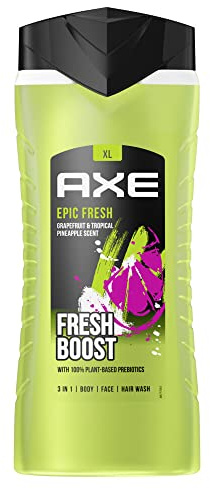Axe Duschgel Duschgel für ein frisches Gefühl den ganzen Tag Epic Fresh 12h unschlagbarer Duft 400 ML