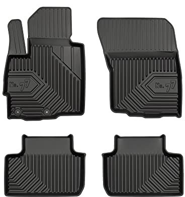 FROGUM No.77 Gummimatten Ganzjahresset von Auto Fußmatten Autofussmatten für Citroën C4 Aircross 2012-2017, für Mitsubishi ASX ab 2010 | Langlebiges TPE Material