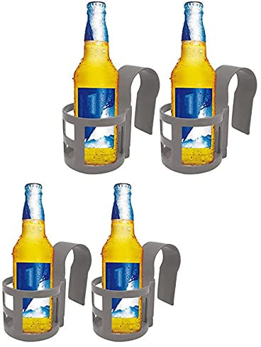 Ailovone Pool Getränkehalter Pool getrankehalt Rand Pool getränkehalter schwimmend bierhalt Pool Pool aufbewahrungskorb Poolzubehör Poolrand Getränkehalter aus Kunststoff (4PCS, Khaki)