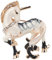 Zerodis Kristall-Einhorn-Brosche, Kreative, Exquisite, Diamantierte Einhorn-Brosche, Anstecknadel, All-Match-Party-Corsage-Accessoires für Frauen, Mädchen, Anzug, Accessoires, Schmuck