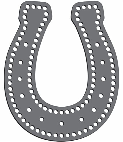 Rhinestone Genie RT4-WES001 Hufeisen, 12,7 cm Magnetische Strass-Schablone, Flexibler Magnet, schwarz