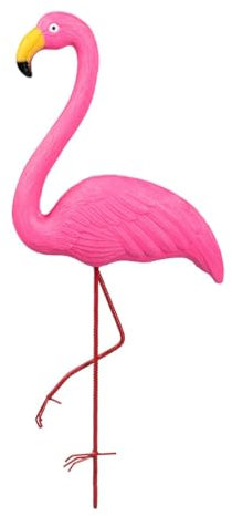 Viva domo Gartenstecker Deko-Flamingo, Garten Dekofigur, wetterfest, (LxBxH) 30x8x65 cm