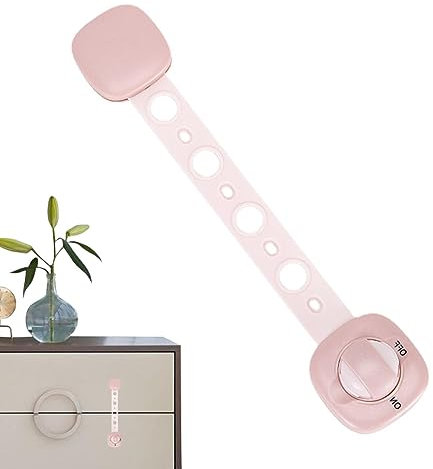 PHASZ Kindersicherung - Mehrzweckschrank-Kindersicherung | Kindersicherung für Schränke mit Verstellbarer Riemenlänge, einfachere Verriegelung für sicheren Ofen, Kühlschrank, Toilette, Türen