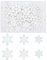 50stk Mini-Schneeflocken-Ornamente, 3 Größen Glitzernd Winzige Schneeflocken Deko mit Aufbewahrungs box Weihnachtsschneeflocken Dekorationen Weiß Schneeförmiges Kunsthandwerk