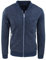 Evoga Giacca Giubbotto Uomo Scamosciato Slim Fit Giubbino Bomber chiodo (IT, Testo, L, Regular, Regular, Blu MOD. College)