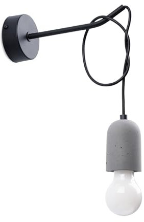 SOLLUX NESO 1 Wandleuchte - Leuchte mit 1 E27 Lichtquellen - Glühbirnen nicht inbegriffen - Modernes Design Minimalistische Lampe - Schlafzimmer Wohnzimmerlampe - 8x22x50cm