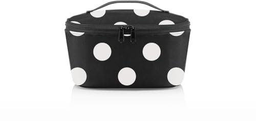 reisenthel coolerbag S pocket Kühltasche mit Obermaterial aus recycelten PET-Flaschen Ideal für das Mittagessen unterwegs, Couleur:dots white