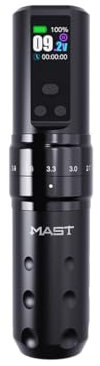 Mast Fold2 Pro Kabellose Tattoo Maschine Pen Rotary Tätowiermaschine Tattoo Gun 7 Strokes Length 2000mAh Batterie Powerful Motor by Mcore Smart Display Screen für Pro Artists (1 battery)