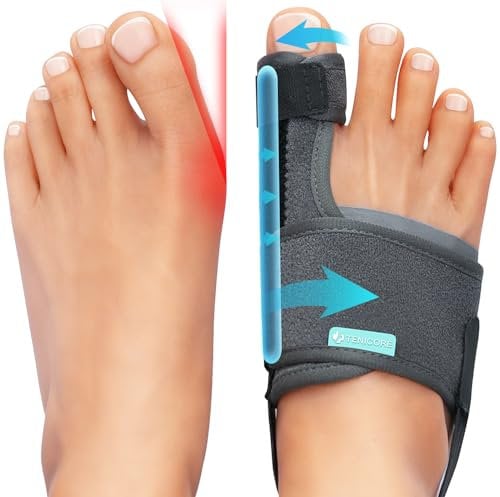 TENICORE Orthèse Hallux Valgus Corrective Séparateur d'Orteil Ecarteur Orteil pour Femme et Homme Correcteur Hallux Valgus Redresseur Orteil 1 Paire