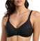 Spiman 1 Pezzo di Reggiseno Donna Senza Ferretto, Cotone Naturale, Coppa Non Imbottita 307. Nero 4C