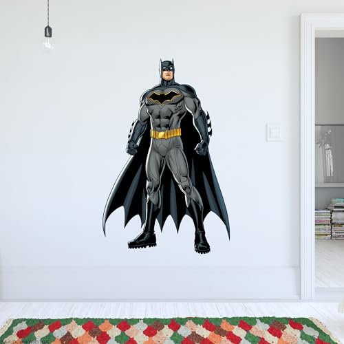 Batman™ Wall Sticker - Batman Stood Up Wall Decal DC Superhero Art (60cm Height x 40cm Width)