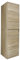 Hochschrank City | Badschrank 35 x 138,6 x 36,5 cm | Sonoma Eiche | umfasst Hochschrank | Softclose-Türen | unsichtbaren Griffen | Badezimmer - Möbel | Badezimmerschrank Badschrank Badhochschrank