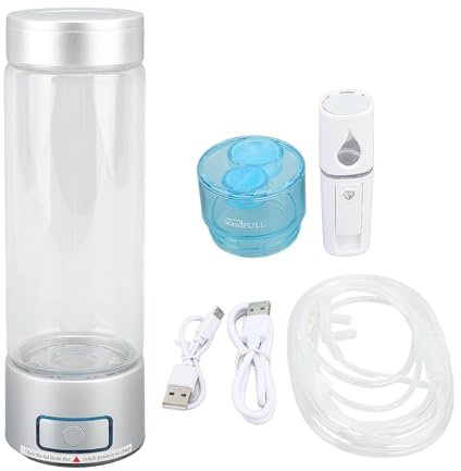 Wasserstoff-Wasserflasche, Schnelle und Effiziente Elektrolyse, Wasserstoffreiche Wassermaschine, Tragbarer Wiederaufladbarer Wasserstoff-Wasserbereiter für Heimbüro-Reiseübungen