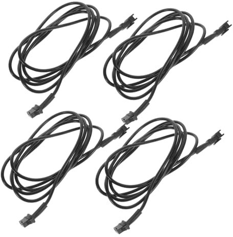 FUNOMOCYA 4stücke Teiliges Neon Verlängerungskabel Für Auto Motorradbeleuchtung Kompatibel Mit Neon Lichtstreifen Einfache Installation Vielseitig Einsetzbar Für Ambientebeleuchtung Und Fahr