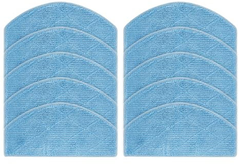Lot de 4/10 chiffons de rechange lavables pour aspirateur Tikom G8000 Pro et pour Honiture G20 Robot Aspirateur (10 pièces)