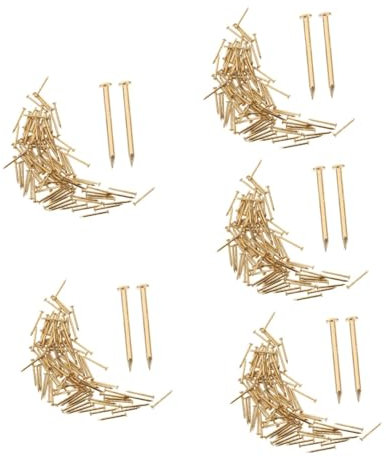 OSALADI 1000piezas Clavos De Cobre Para Fijación De Muebles Unidades Para Proyectos De Carpintería y Decoración Ligero y Portátil Fácil De Colgar Fotos y Fijar Muebles Sin Daños