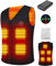 Coyonce Gilet Chauffante avec Capuche - Gilet Chauffant Électrique pour Hommes et Femmes 2024 Gilet Chauffant Electrique Neuf Zones Chauffées Matériau Ultra Léger Taille Réglable Batterie Incluse