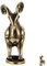 IMIKEYA Treten Auf Geldschafdekorationen Ziegensammlungsfiguren Tierkreiszeichen Retro-Ziege-skulptur Schlüsselanhänger-anhänger Baumelnde Schaf-anhänger Mini-dekor Vintage-schmuck Messing