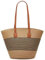 BAPPKON Sac à Main Femme en Rotin Tissé & Paille Naturelle - Sac Fourre-Tout d'Été pour Plage, Vacances, Shopping - Style Boho Chic, Léger et Résistant