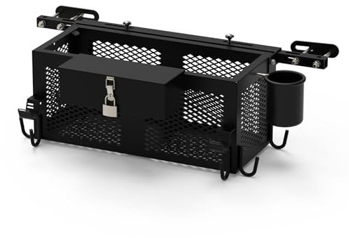 Robuster Traktor-Werkzeugkasten, 61 x 25,4 x 25,4 cm, robustes Stahl-Aufbewahrungszubehör, passend für die meisten Traktoren und Zero-Turn-Mäher