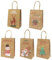 FOVAOK 20/5 x Weihnachts-Handtaschen aus Kraftpapier, Geschenktaschen, Süßigkeiten, Einkaufstaschen, Frohe Weihnachten, Snacks, Geschenkverpackung, Tragetasche, Partyzubehör (20 Stück)