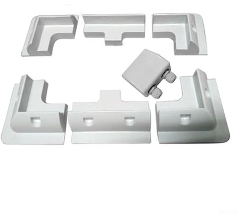 GLFLOW Lot de 7 supports de panneau solaire, sans perçage, pour camping-cars et bateaux, abris de jardin, garages (blanc)