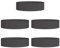 vidaXL Pots en Plastique Noir Noir Plastique Grand Durable