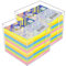 Westcott Notizzettel bunt 750 Blatt in Zettelbox (2er-Set) | Notizblock mit 9 x 9 cm Blättern in 5 Farben | Stabile Box aus transparentem Kunststoff | FSC-zertifiziertes Papier 80g/m² | E-1733212 00