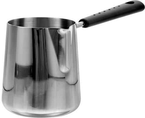 Hoement Olla Inoxidable con Pico Vertedor de Cacerola Multifuncional Calentar Aceite y Leche Cocina