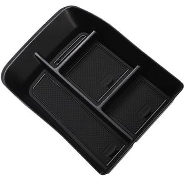 JVEIWAD Kompatibel mit Dacia Spring 2021–2023 Aufbewahrungsbox for die Mittelkonsole, Ablage for die Mittelarmlehne, Getränkehalter, Autozubehör, Organizer, Aufräumen(Spring C-Box Black)