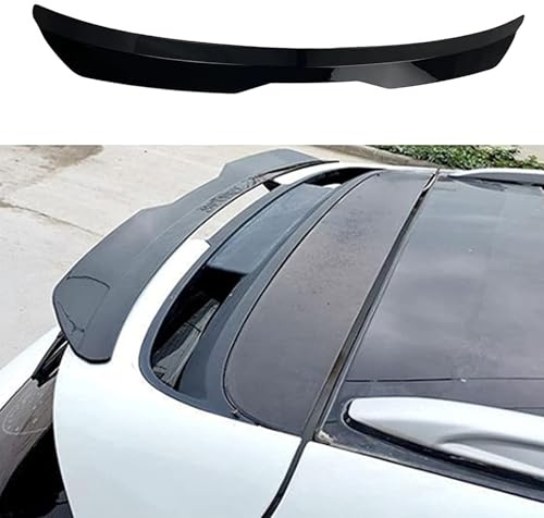 YZQSWCX Auto ABS Heckspoiler für Peugeot Bipper Tepee 2008-2013 2014 2015, Kofferraum Lippe Spoiler Bodykit Tuning Styling Zubehör,Gloss Black