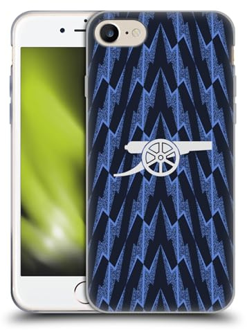 Head Case Designs Officially Licensed Arsenal FC Away 2025/26 Kit Gel Case [Military Grade Protection] Compatible with Apple iPhone 7/8 / SE 2020 & 2022 and Compatible with MagSafe