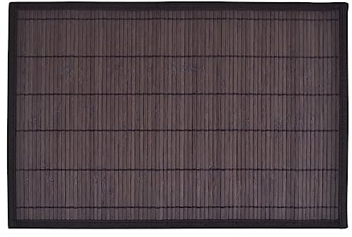 vidaXL 6 Platzdeckchen Bambus Platzdecke Platzset Tischmatte 30x45cm Dunkelbraun