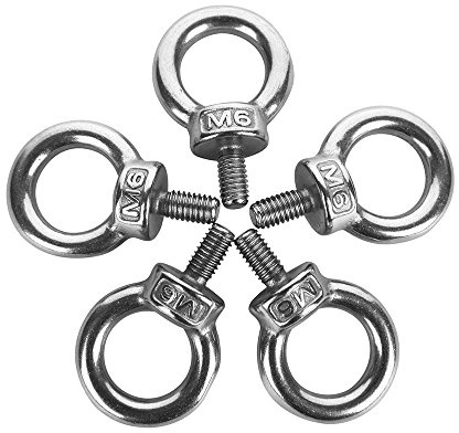 eowpower 5 x M6 Außengewinde Maschinen Schulter Lifting Ring Eye Bolt