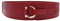 TeeYee Damen Mädchen PU Leder Breiter Gürtel Fashion Haken Schnalle Elastisch Tailleband Taillegürtel rot L