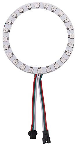 XUNATA LED Ring WS2812B WS2812 5050 RGB Ringleuchte Individuell Adressierbaren EinzelnVolltraumfarbe DC5V (1pc 24 LEDs/Ring)