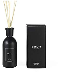 Culti Diffusor-Stäbchen Schwarz Label 500 ml Milano | Duft Aramara, Orange Amara und Bergamotte - Brenndauer 3 Monate - Meterware von 10 bis 20 m²