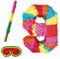 Party Factory Pinata Zahlen Set 0-9 + Stab + Augenmaske Kinder Geburtstag Schlag-Pinata 50 x 35 x 8cm Dekoration Geburtstagsdeko (9)