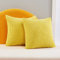 Deconovo Kissenbezug Kordsamt Zierkissenbezug Dekorativen Kissenhüllen Weiches Massiv Kissen für Sofa Couch Schlafzimmer, 40x40 cm, Gelb, 2er Set