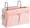 Fenteer Multi-functional Bedside Caddy Bedside Storage Bag Classified Storage for College Room, Kids Bunk Bed Night Hanging Storage Organizer, Pink