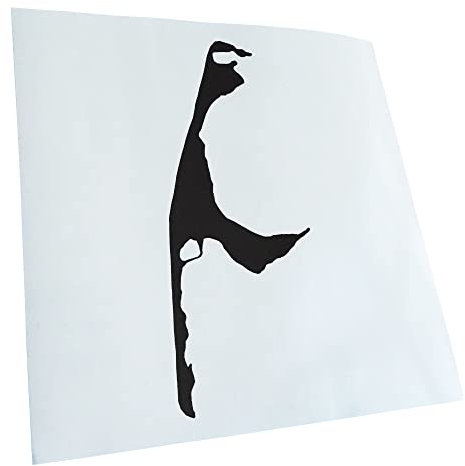 Kiwistar - Autoaufkleber - Mattschwarz - 20x9cm Sylt - Deutschland - Insel - Heckscheibe Auto Aufkleber wetterfest für Kfz LKW Mofa Truck - Sticker außen selbstklebend Tuning Zubehör für Fenster