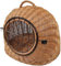 Transportkorb aus Weide für Tiere Braun Gr. XL 60x47x50 cm abnehmbares Metall-Gitter