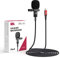 Pixel Lavalier Microphone for iPhone iPad, Lav Lapel Microphone for Smartphone, Clip-on Mic for Video Recording, Interview, YouTube, Vlog, Fit for Lightning Devices, Apple MFi-Certified (9.8ft/3m)